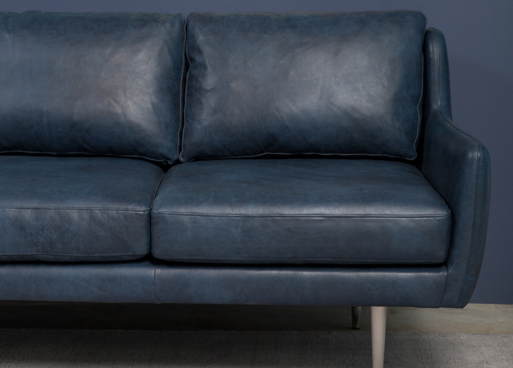 Matrix Oxford Blue Sofa